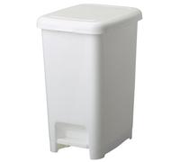 Poubelle de cuisine à pédale, Poubelle 25L, Poubelle pour bureau, buanderie, Support sac intégré, Blanc CUBO ROSSIGNOL