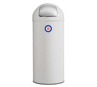 Poubelle de cuisine push. Capacité 45L, Fabrication française, Poubelle avec couvercle à trappe, Seau intérieur amovible avec anse VINTAGE ROSSIGNOL