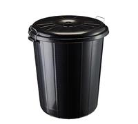 ROSSIGNOL Poubelle de rue avec couvercle. Capacité 85L, Système de verrouillage, Poubelle grande contenance, Idéal pour les déchets extérieurs RONDO
