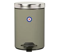 ROSSIGNOL Poubelle de salle de bains à pédale. Capacité 3L, Fabrication française, Seau intérieur amovible, Large pédale DUO