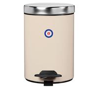 ROSSIGNOL Poubelle de salle de bains à pédale. Capacité 3L, Fabrication française, Seau intérieur amovible, Large pédale DUO