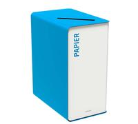 Rossignol Poubelle de tri sélectif Cubatri papier - 65L - Bleu corps Blanc