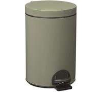 Rossignol – Poubelle à pédale Elora 14 L gris vert mat lisse