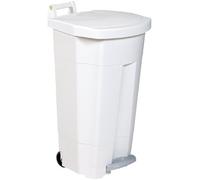 Rossignol Poubelle à pédale Boogy 90 L - Blanc