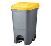 ROSSIGNOL Poubelle mobile à pédale idéal pour le tri 60L - ROULY