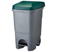 ROSSIGNOL Poubelle mobile à pédale, Poubelle 60L, Poubelle à roulettes, Idéal pour le tri, Poubelle grande contenance, pour garage, ROULY