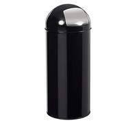ROSSIGNOL Push Poubelle Noir Graphite 45L, Métal, 31x31x77,5 cm