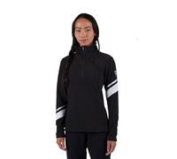 Rossignol Strawpile Fleece - Couche intermédiaire pour femme - Couche de base de ski chaude avec demi-fermeture éclair, noir, Medium