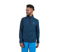 Rossignol Strawpile Fleece - Couche intermédiaire pour homme - Couche de base de ski chaude avec demi-fermeture éclair, bleu marine foncé, XX-Large