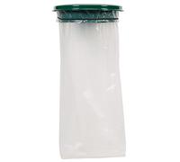 Support sac mural avec couvercle 110L vert mousse Collecmur Essentiele - - 57953