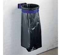 ROSSIGNOL Support sac poubelle mural Rossignol bleu sans couvercle 110 L