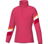 Polaire Rossignol Strawpile Demi-Zip rose vif blanc femme - M