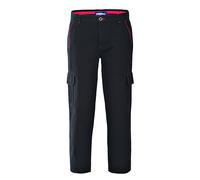 Rossini - A85020 - Adelaide Pantalon de travail 100 % coton sergé, élastique aux hanches, fermeture éclair et bouton, gris, XL