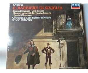 ROSSINI, Gioacchino: Il barbiere di Siviglia -- Decca (1965 - 1986)-Silvio Varviso (cond), Orchestra Rossini di Napoli, Berganza, Benelli, Ausensi ---VINYL-DEC 417164-DECCA - Inghilterra-ROSSINI Gioachino (Italia)-AUSENSI Manuel (baritono); BENELLI Ugo (tenore); BERGANZA Teresa (mezzo-soprano); VARVISO Silvio (dir)