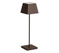 ROSSINI Lampe de table LED Siesta corten portable et rechargeable IP54