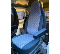 Rossini Motorsports Housses de siège pour Fiat Ducato Année 2000 Bleu pastiche MH-1021