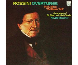 Rossini - Overtures including William Tell - 12" vinyl LP - Marriner ASMF - Philips 9500 349 audiophile 1973
