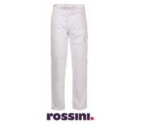 ROSSINI Pantalon Travail Plus Homme Multisaison Coton Élasthanne TG 2XL Blanc