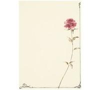 Rossler Papier - Papier - la rose - A4 (210 x 297 mm) - 100 g/m² - 10 feuille(s) lettre d'invitation G