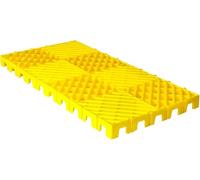 Rosso Palettes en plastique - Tapis de rangement en maille de drainage respirant, palettes de transport emboîtables pour détails de voiture et marchandises, durable et léger, idéal pour une logistique