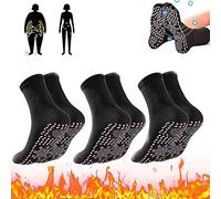 ROSSOM Afiz Tourmaline Minceur Santé Chaussette, Chaussettes Magnétiques Auto-Chauffantes, Favorise la Circulation Sanguine (Black)