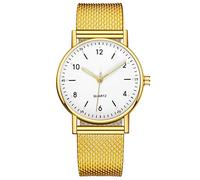 ROSSOM Hommes Montre de Luxe Femmes Mode Montres à Quartz pour Femmes Dames Robe de Sport en Acier Inoxydable Montre-Bracelet numérique Horloge