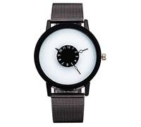 ROSSOM Hommes Montre de Luxe Marque Montre décontractée Hommes analogique Sport Montres Hommes Quartz en Acier Inoxydable Montres-Bracelets pour Hommes Cadeau Horloge