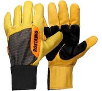 ROSTAING FOREST - Paire de Gants de Protection Pro - Pour les Gros Travaux de Jardinage et la Coupe du Bois - en Cuir - Idéals pour les Bûcherons