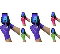 ROSTAING Gant de Jardinage Maxfeel, Taille 7. Série Touch. Gant Jardin pour Les travaux de précision et Compatible avec Smartphone, Vert violet ou rose. Choix aléatoire (Lot de 2)