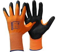 ROSTAING Gant DURANIT-PLUS - Paire de gants Protection Coupure - Secteur Construction et Bricolage - Adapté pour Travaux Coupants et Abrasifs - Idéal pour Couvreurs, Manipulation de Gravats - Orange