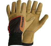 ROSTAING Gants CLOTURE - Paire de Gants Gros Travaux en Cuir Anti-perforation -Jardinage et Bricolage - Pose et manipulation de Barbelés - Protection Epines et Ronces - Résistant à l’eau et à l’huile