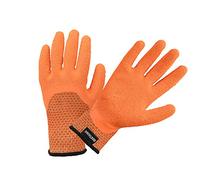 ROSTAING Gants de Jardinage Imperméables Agrippants Latex Orange VISIBLE Taille 10