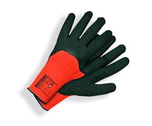 ROSTAING Gants de Manutention Chantier Hiver BTP Maçonnerie | Gant latex orange certifié EN 511. Grip optimal sur pierre et surfaces humides. Pour chantier et maçonnerie.