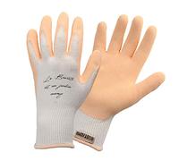 ROSTAING Gants Fins de Jardinage Lavable Parfum Naturel Eucalyptus Latex Rose NUDE Taille 08