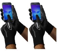 ROSTAING Gants Fins Tactiles Téléphone Jardinage Bricolage Imperméables Résistants Nitrile Taille 08 (Lot de 2)