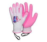 ROSTAING Gants Jardinage Enfant LISON - Paire de Gants de Jardinage et Bricolage - Pour les Petites et Délicates Mains et la Sécurité de vos Enfants, Blanc / Rose