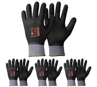 ROSTAING Gants MAXIPRO - Gants de Manutention - Gants de Protections - Gants de Travail - Idéal pour tous les Travaux en Milieu Humide et/ou Gras (Lot de 4)