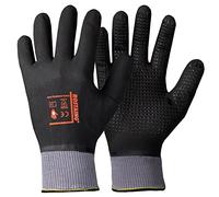 ROSTAING Gants MAXIPRO - Gants de Manutention - Gants de Protections - Gants de Travail - Idéal pour tous les Travaux en Milieu Humide et/ou Gras, Noir