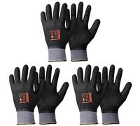 ROSTAING Gants MAXIPRO - Gants de Manutention - Gants de Protections - Gants de Travail - Idéal pour tous les Travaux en Milieu Humide et/ou Gras (Lot de 3)