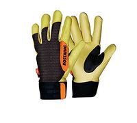 ROSTAING Gants RAMEAU - Paire de Gants en Cuir pour la Taille - Tous les Travaux de Taille Intensive en Milieu Sec et Humide - Cuir Traité Hydrofuge et Tanné en France - Excellent Maintien du Sécateur