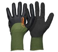 ROSTAING Gants SARMENT - Protection pour la Taille et le Tirage des Bois de Vigne - Protection Idéale par Temps Froids et Humide - Pour l'Arboriculture - Kaki et Noir