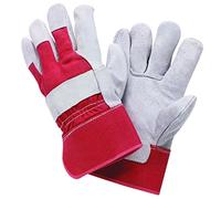 ROSTAING manutention Lourde 1 paire de gants Docker, Gris/Rouge, XL (10)
