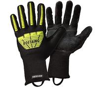 ROSTAING Pros Pompier RESCUEFLUOBC - Paire de Gants de Pompier - Pour Secours Routiers - Pour Désincarcération et Déblaiement - Anti Coupure - Protections des Chocs