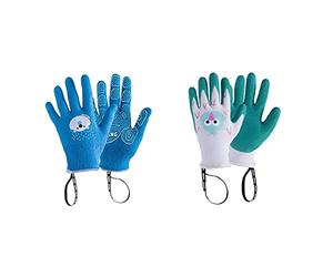 ROSTAING PROSPER-IT3-6 Gants Turquoise 21.3 x 10.5 x 2 cm & MARGOT Jardinage Enfant - Pour les Petites et Délicates Mains