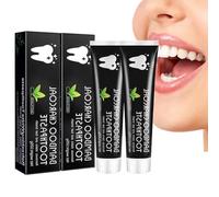 Rostblant Dentifrice Charbon Actif, Deep Bamboo Dentifrice Charbon Actif, Blanchiment Naturel des Dents Noir, Dentifrice Pour Blanchir Les Dents Charbon de Bambou Activé Bamboo Dentifrice Clean black