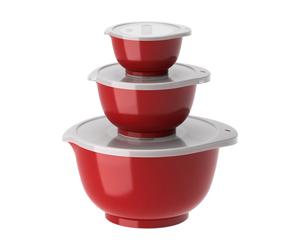Rosti Ensemble de bols Margrethe. lot de 3 Rouge