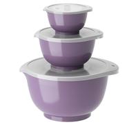 Rosti Margrethe Set de 3 Bols Mélangeurs en Plastique - 3 Couvercles Inclus - Saladiers Hermétiques - Saladiers Hermétiques - 0,25 litre, 0,75 litre et 3 litres, lavande