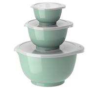 Rosti Margrethe Set de 3 Bols Mélangeurs en Plastique - 3 Couvercles Inclus - Saladiers Hermétiques - Saladiers Hermétiques - 0,25 litre, 0,75 litre et 3 litres, Vert