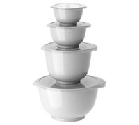 Rosti Margrethe Set de 4 Bols Mélangeurs en Plastique - 4 Couvercles Inclus - Saladiers Hermétiques - Saladiers Hermétiques - 0,25 litre, 0,5 litre, 1,5 litre et 3 litres, Blanc