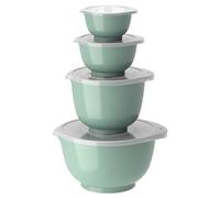 Rosti Margrethe Set de bols, Set de 8 bols à mélanger, avec 4 bols à mélanger et 4 couvercles, en plastique recyclable, 0,25 litre, 0,5 litre, 1,5 litre et 3 litres, Nordic Green (vert)